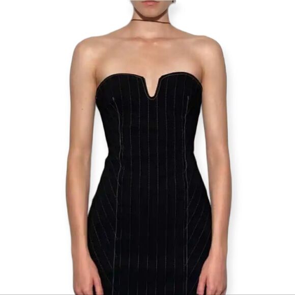 Zara short pinstripe dress, large - Picture 1 of 8